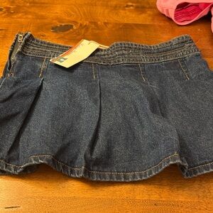 Girls Denim Mini Skort
